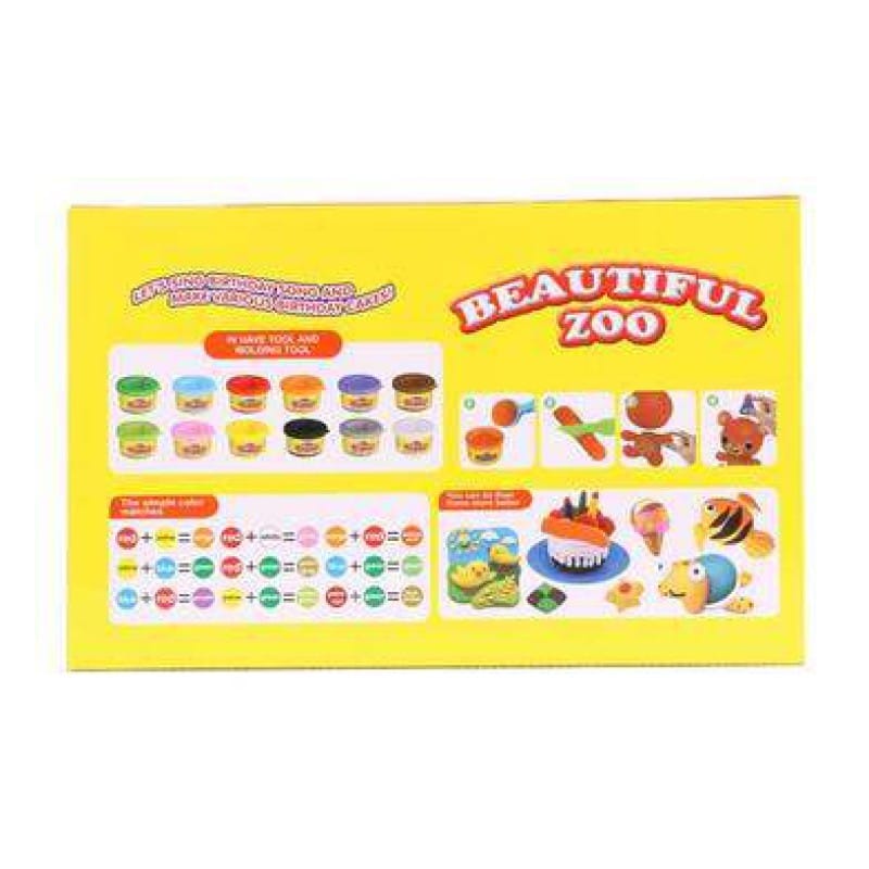 Picture of 12 Pcs Multicolor Color Clay Doh Play Doh With Dise For Kids - Multicolor