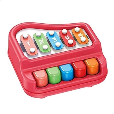 Picture of Gesto 2 in 1 Musical Xylophone & Mini Piano for Kids | Educational Toys 3 4 5 6 Year Old Boys Girls Best Birthday Gifts Colorful Keys Preschool Learning...