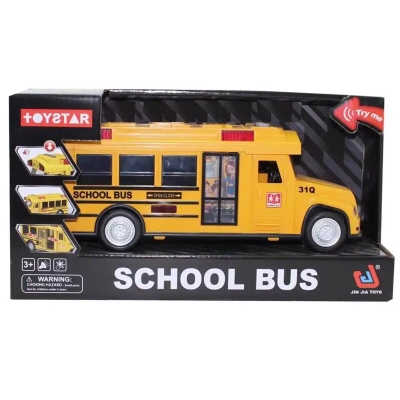 Picture of ]1:14 light IC door opened inertia school bus - Yellow