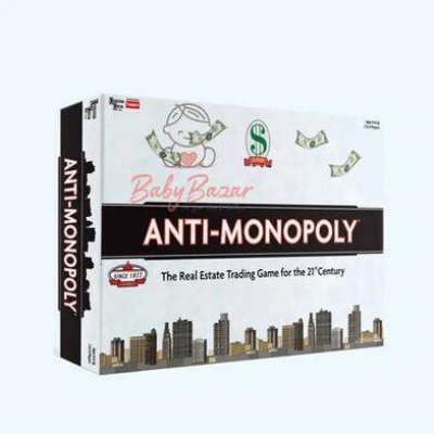 Picture of Anti Monopoly Board Game By Funskool The Classic Real Estate Trading Game for Kids Adults & Family Multiplayer Board Game - Multicolor