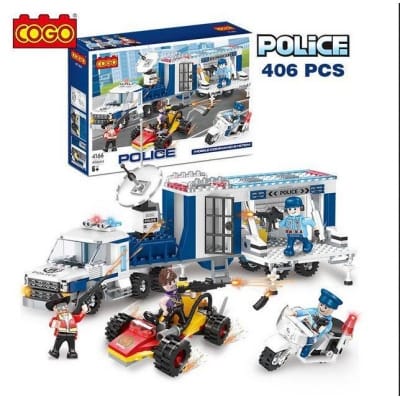 Picture of Build and challenge your imagination with this COGO Mobile Command System Set. Includes 406 pieces. - Multicolor