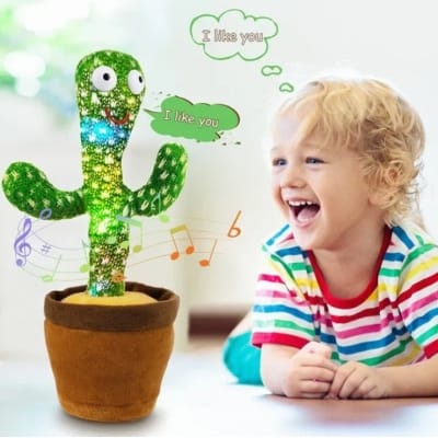 Picture of Kids Dancing Talking Cactus Toys Interactive Talking Sunny Cactus Electronic - Green