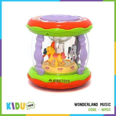 Picture of Drum Set toy Wonderland Merry Go Round Music Drum - Blue