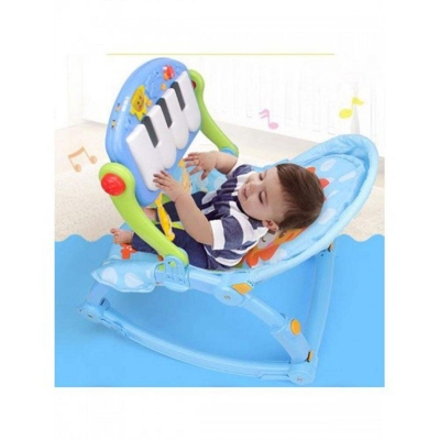 Picture of Baby Bouncer & Pedal Gym Chair - White