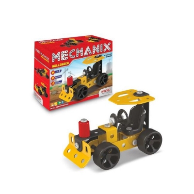 Picture of Zephyr Mechanix Bulldozer-Beginner block building set for kids-01059 - Multicolor