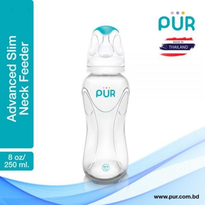 Picture of Pur Advanced Slim Neck Feeding Bottle 8oz./250ml. – (1802) - White