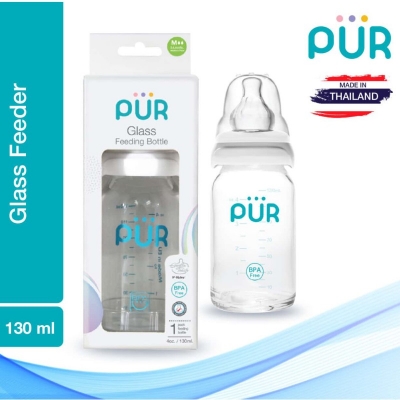 Picture of Pur Glass Feeding Bottle 4oz./130ml. – (1202) - White