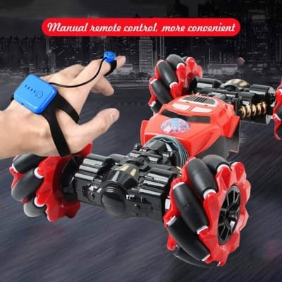 Picture of LILI Deformation Remote Control Car Boy Watch Stunt Twister Driver Control Four-wheel Drive Off-road Car Children's Toy,Red