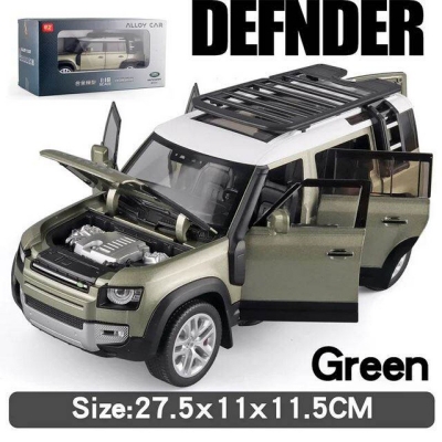 Picture of 1/ 18 Land Rover Defender 110 Alloy off-Road Vehicle Model - Green