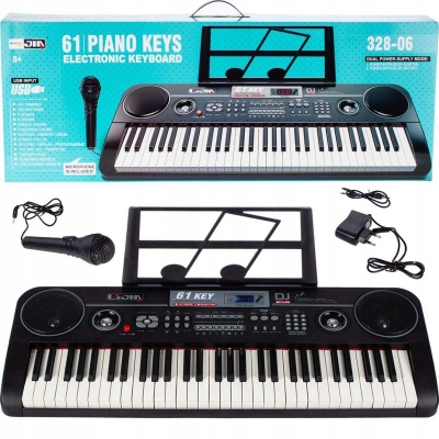 Picture of 61 Key Electronic Keyboard 328-06 Dual Power Supply Mode. - Multicolor
