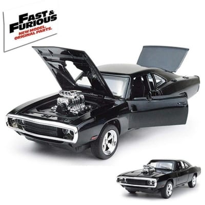 Picture of Diecast Mini Auto 1:32 Dodge Charger The Fast And The Furious Alloy Car Models Kids Toys For Children Classic Metal Cars Black