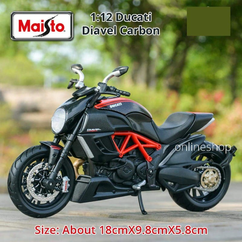 Picture of Maisto Ducati Diavel Carbon Schwarz 1/12 Modell Motorrad Modell Auto - Multicolor