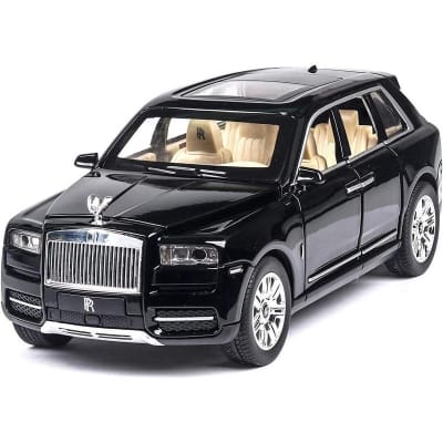 Picture of 1:32 Rolls-Royce Cullinan Alloy Car Model Electronic Pull Back Toy Cars Birthday Gift