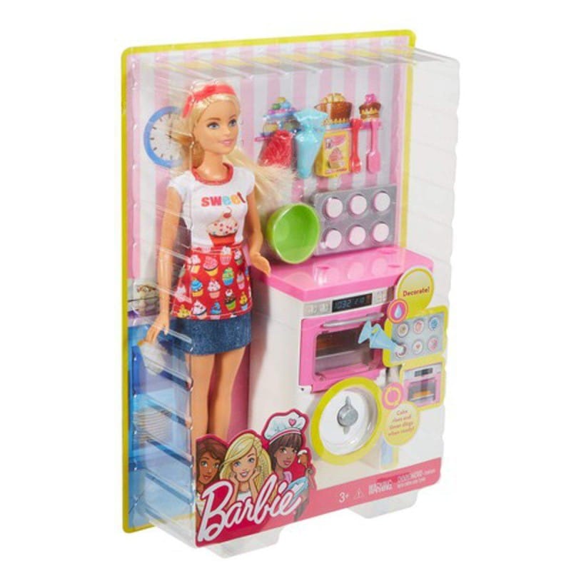 Picture of Barbie Careers Bakery Chef Doll and Playset - Multicolor