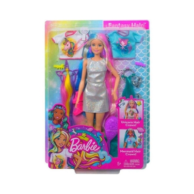 Picture of Barbie Fantasy Hair Doll GHN03 - Multicolor