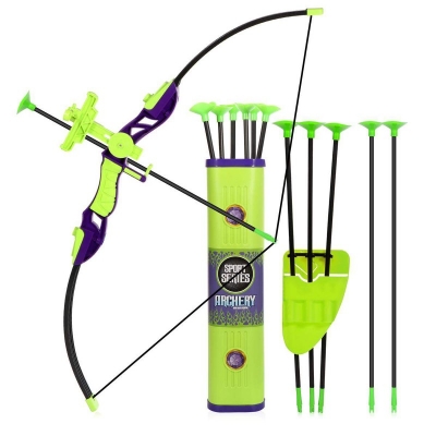 Picture of Kids Archery Bow And Arrow Toy Set + Three Suction Cup Arrows - Multicolor