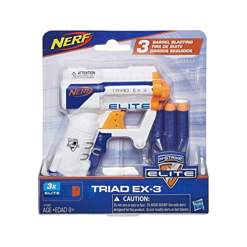 Picture of Hasbro Nerf N-Strike Elite Triad Ex-3 Blaster - Multicolor