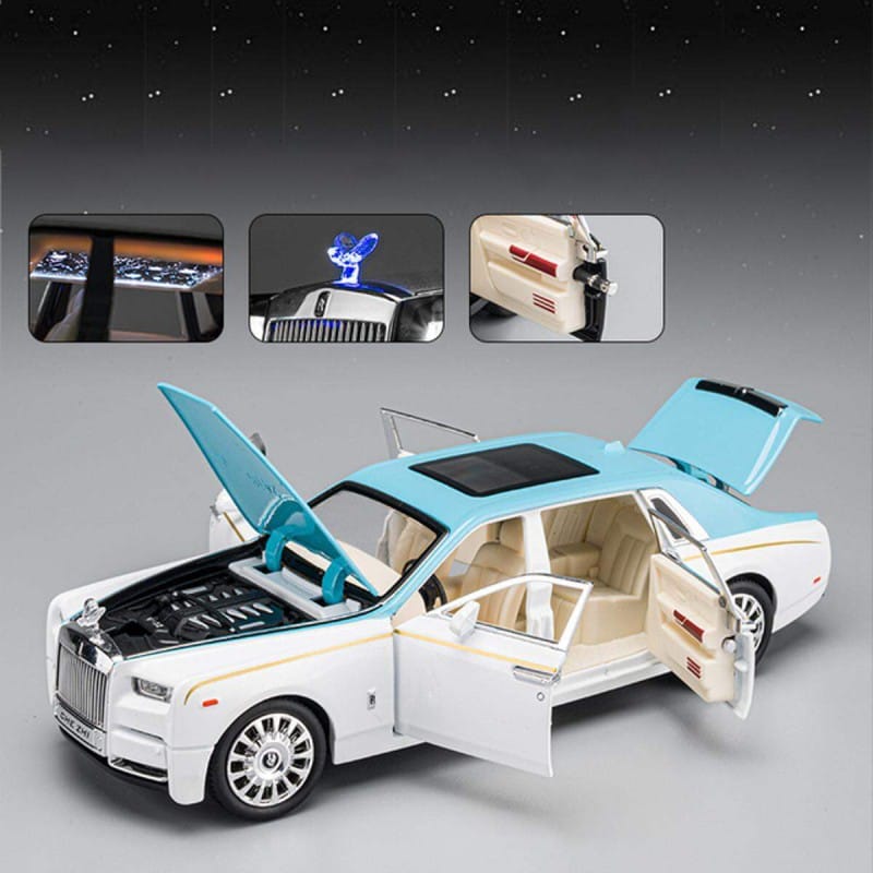 Picture of 1:24 Rolls Royce Phantom Mansory Diecasts & Toy Vehicles Alloy Car Model Sound And Light Pull Back Car Toys For Children Gifts