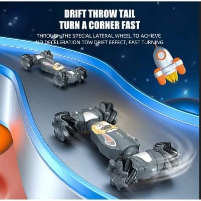 Picture of Remote control space rabbit stunt High Speed car with battery - Blue