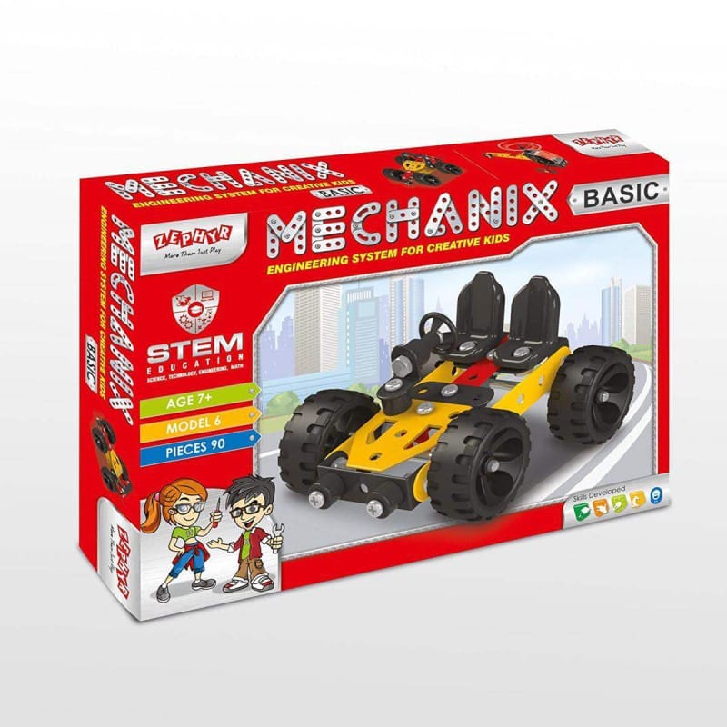 Picture of Zephyr Mechanix - Basic block building set for kids-09001 - Red