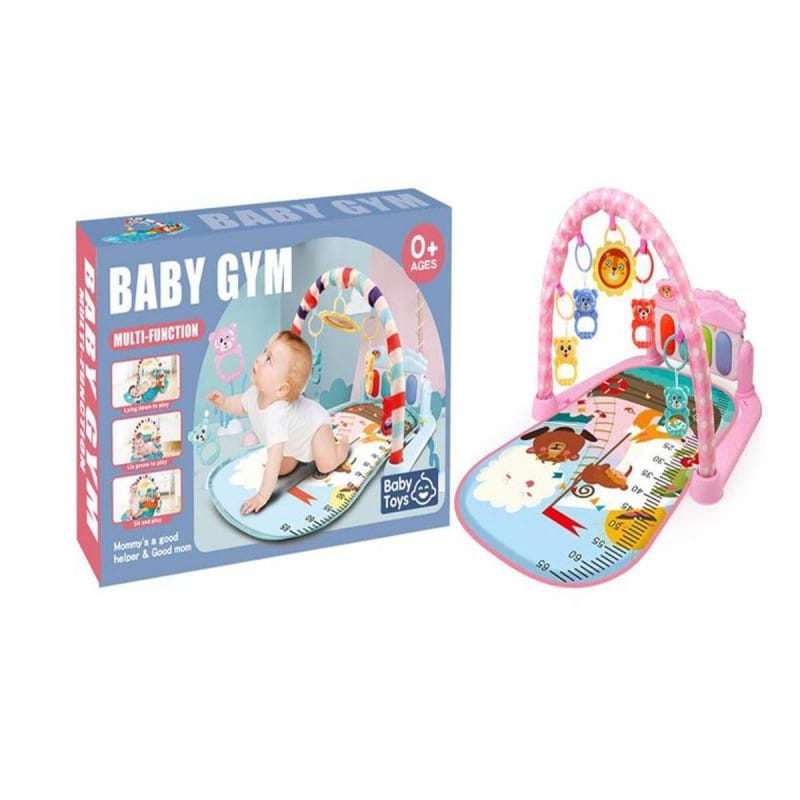 Picture of Pink pedal piano baby fitness rack 226-8 - Multicolor