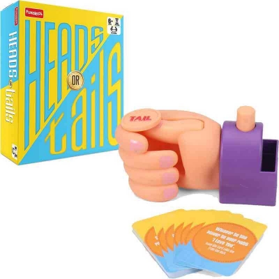 Picture of Funskool Games - Heads Or Tails, Party Games, Kids & Family, 2 - 4 Players, 6 & Above - Yellow