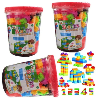Picture of Building Blocks  Play and Learn Educational Building Blocks For Kids-EB71 (161Pcs) - Multicolor