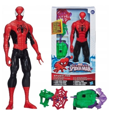 Picture of Hasbro Spiderman Titan Heroes Series Action Figure with Goblin Attack Gear, A8343 - Red