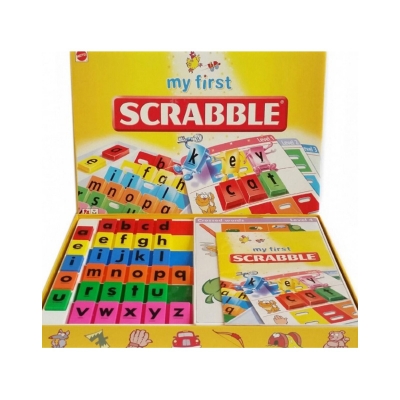 Picture of My First Scrabble Board Game for Kids 1+ Years 3 to 6 players early learning educational toy Gift - Yellow