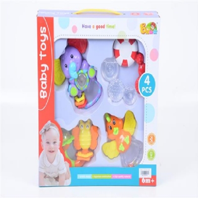 Picture of 4pcs shaking bell[one with ic] baby - Multicolor