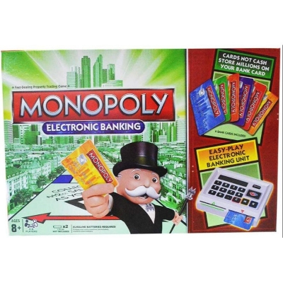 Picture of Multicolor Monopoly electronic banking board game, Number Of Players: 2 To 6 Players - Red
