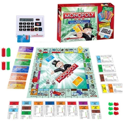 Picture of Multicolor Monopoly electronic banking board game, Number Of Players: 2 To 6 Players - Red