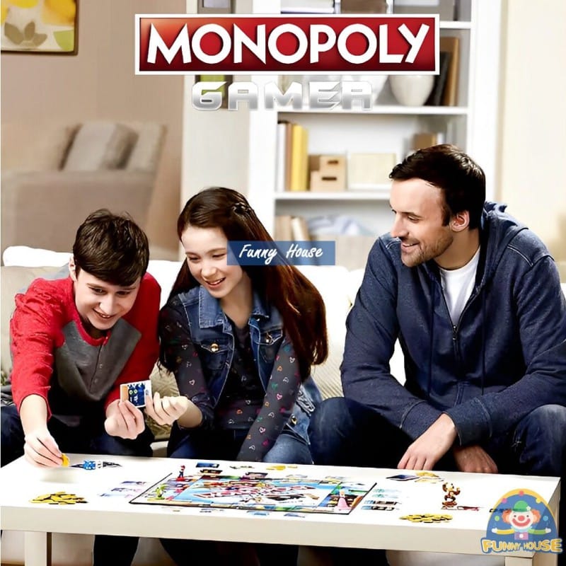 Picture of Billionaire Game MONOPOLY Games Include Mario Pony Horse Board - Blue