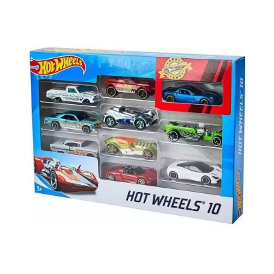 Picture of HOT WHEELS 54886 BASIC 10 PACK GIFT BOX ASST - Multicolor