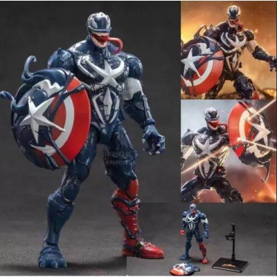 Picture of Marvel Venom Captain America Action Figure Collection Toy Gift