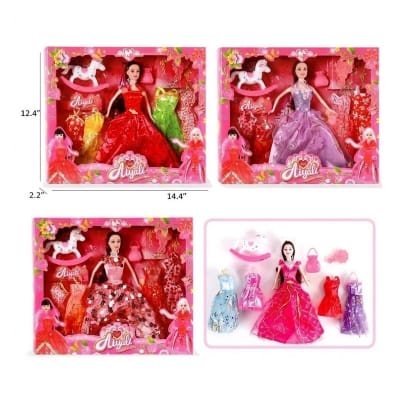Picture of Girls Fashion Doll Closet Play Set - Multicolor