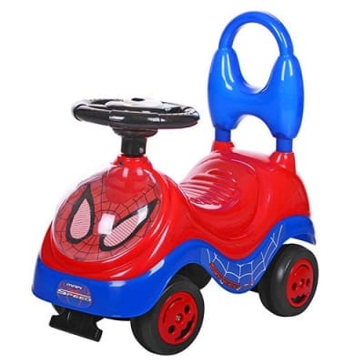 Picture of Push and pedal ride on car with carton design - Red