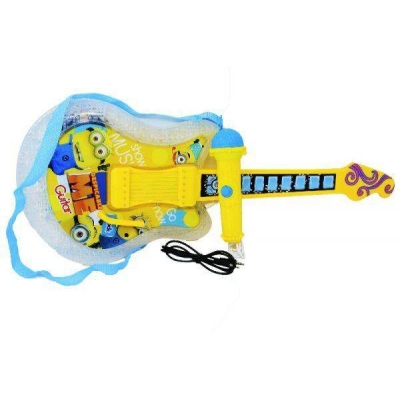 Picture of Minion Magic Guitar and Microphone For kids - Yellow