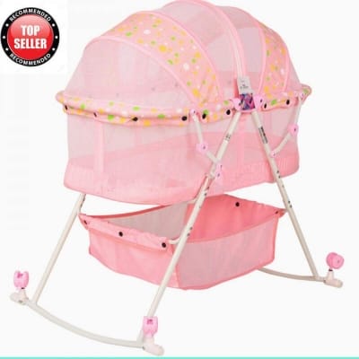 Picture of Bbh 273 Baby Multi Function Foldable Rocking Bed (Pink)