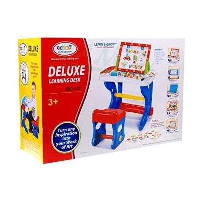Picture of table with support for Tablet - Playing with stool table - children's table - learning fun Table - board game activities - magnetic board... - Multicolor