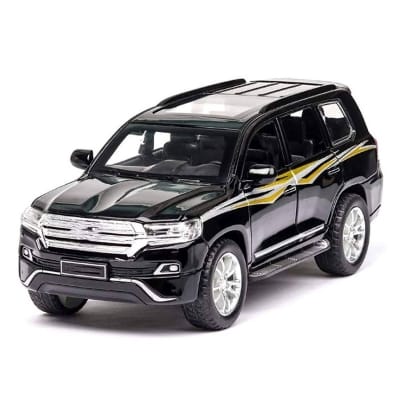 Picture of Toyota Land Cruiser Diecast 1:32 Scale 6 Open Premium Model Vehicle Metal Toy Model Pull back Sound Light