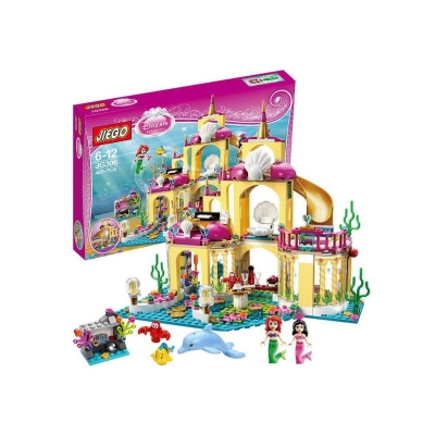 Picture of 402pcs  princess undersea palace girl friends 2 figures building blocks - Multicolor