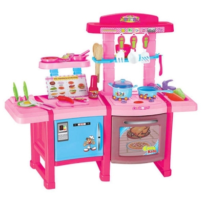 Picture of Happy Little Chef Kitchen Play Set 707D (Pink) 