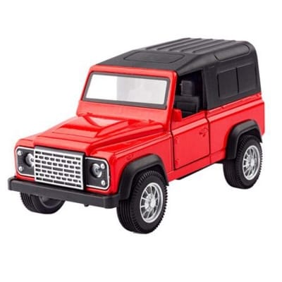 Picture of KIDAMI 1:32 SUV Model Toy Car Rover Land Defender Alloy Diecast Model Car Toys Vehicle Pull Back Acousto-optic Kids Toy Gift - Watermelon red