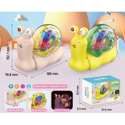 Picture of Electric Light Music Universal Transparent Gear Snail - Multicolor
