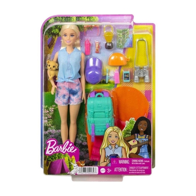 Picture of Barbie Doll And Accessories It Takes Two “Malibu” Camping Doll And 10+ Pieces-HDF73 - Multicolor