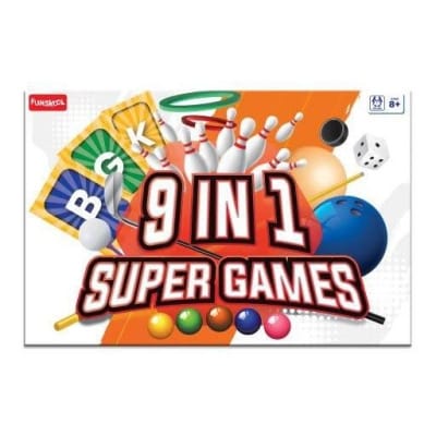 Picture of Funskool 9 In 1Super Games All The Super Games in One Game for 8 Year Old Kids and Up Funskool 9 In 1Super Games All The Super Games in One Game for 8 Year Old - Multicolor