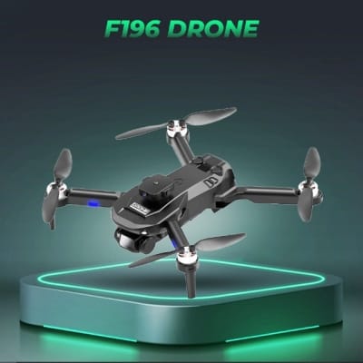 Picture of New F196 Drone Brushless Motor 4K HD Dual Camera WIFI FPV Dron 8K Professional Obstacle Avoidance Foldable Quadcopter/ Camera Drone/ Mini Drone - Black