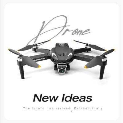 Picture of V166 Mini Drone with Camera, Foldable 1080P Adjustable Dual Camera Drone with 50x Zoom Lens, Gesture Control, 2 Batteries, Brushless Motor Drone for Kids Christmas Gifts, Adults, Beginners - Black
