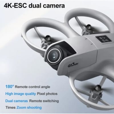 Picture of Drone – 4K Dual Camera, Optical Flow, Obstacle Avoidance, Foldable Quadcopter, Long Range RC Drone - Grey